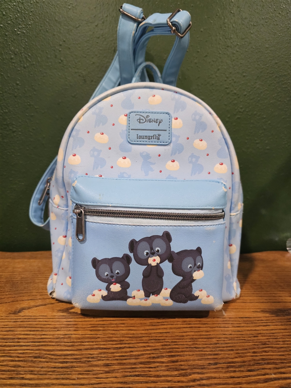 Loungefly Light Blue Brave Bears Mini Backpack